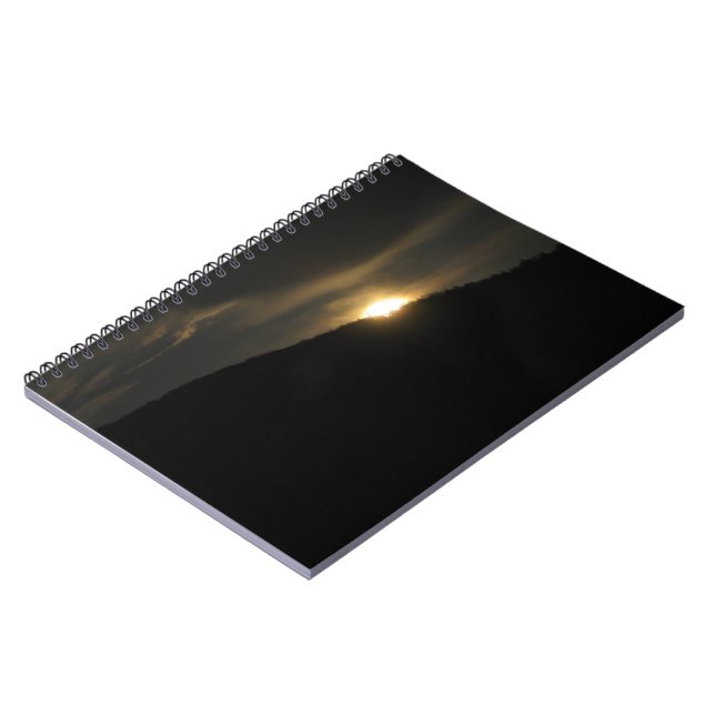 Super Moon over Washington Mountain Notebook (Left Side)