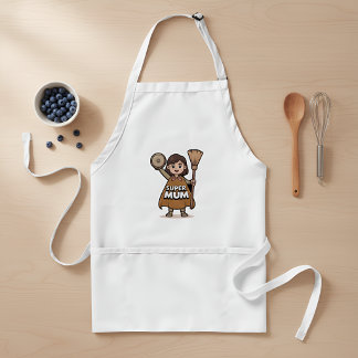 Super Mum Apron – Funny Kitchen Apron for Mom