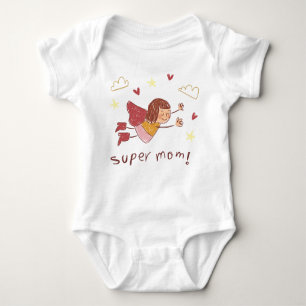 super mum baby bodysuit