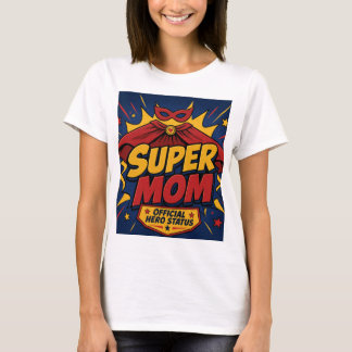 Super Mum Cape Comic Hero T-Shirt | Funny Mother's