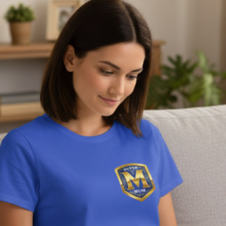 Super Mum Chest Emblem Shirt
