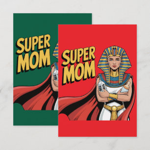 Super Mum Egyptian Queen Mother's Day Thank You Card