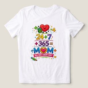 Super Mum Equation Women’s Minimalist T‑Shirt Tri-Blend Shirt