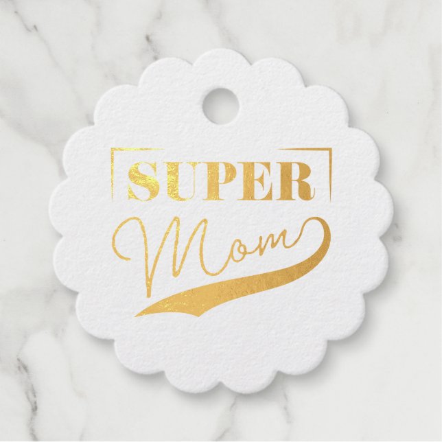 Super Mum Favour Tags (Front)
