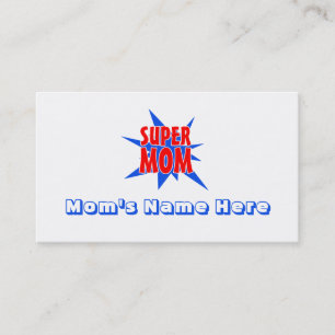 Super Mum Funny Mother's Day Business Cards
