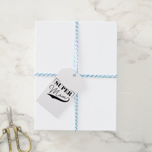 Super Mum Gift Tags (With Twine)