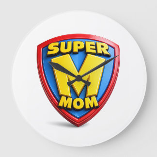 Super Mum Gifts for Super Moms Large Clock