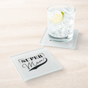Super Mum Glass Coaster