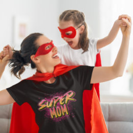 Super Mum Graffiti-Inspired Tri-Blend Shirt