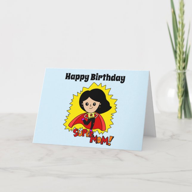 Super Mum Happy Birthday Invitation (Front)