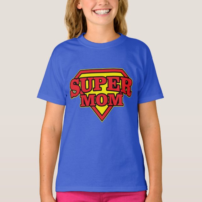 Super Mum Hero Design T-Shirt (Front)
