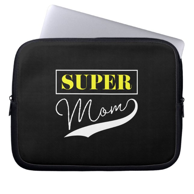 Super Mum  Laptop Sleeve (Front)