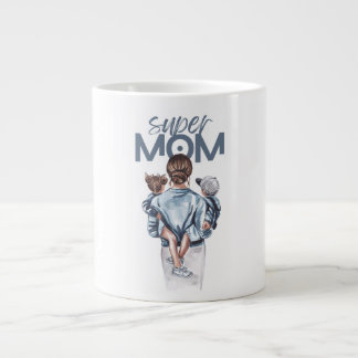 super mum large coffee mug