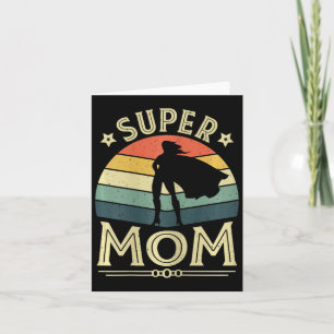 Super Mum Mama Mothers Day Mummy Vintage Mum  Card