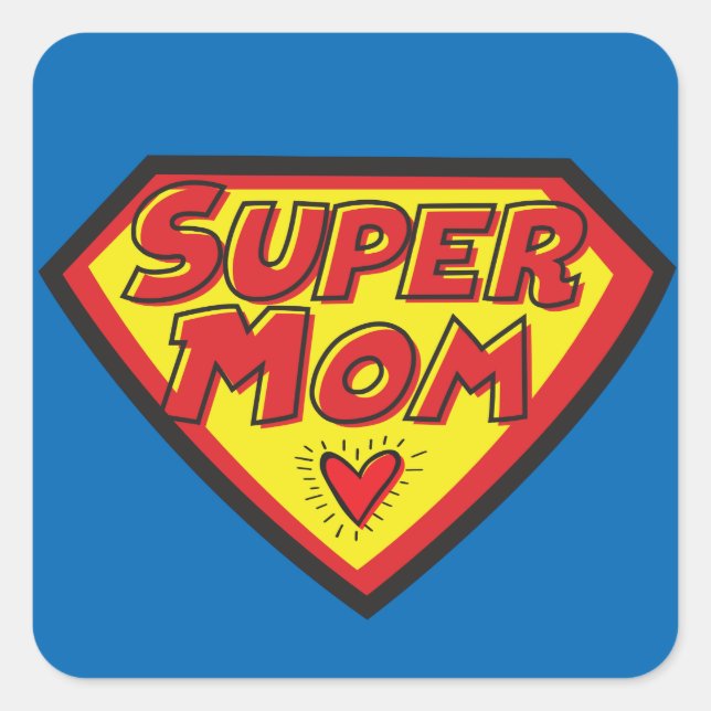 Super Mum - Matte, Square Sticker (Front)