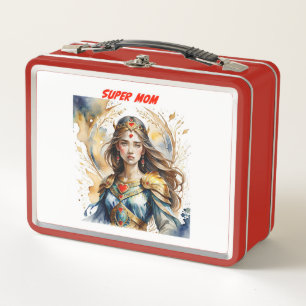 Super Mum Mother's Day Gift Metal Lunch Box
