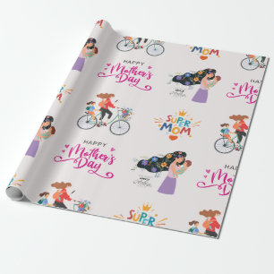 Super Mum Mother's Day Wrapping Paper