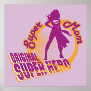 Super Mum Original Super Hero Poster