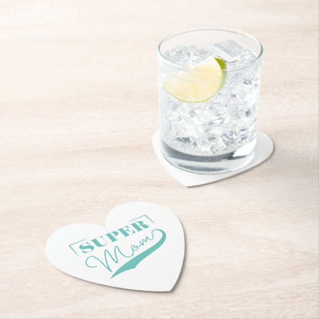 Super Mum Paper Coaster (Insitu)