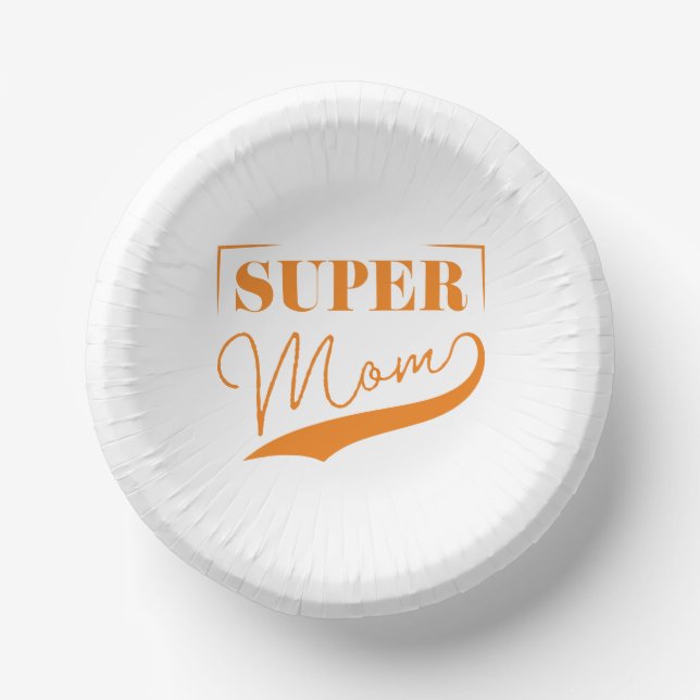 Super Mum Paper Plate (Front)
