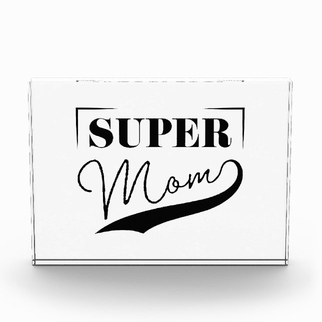 Super Mum Photo Block (Front)