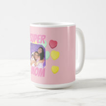 Super Mum Pink and Colourful Hearts | Mother's Day