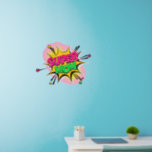 Super Mum Pink Green Yellow, Pop Art  24" Wall Decal<br><div class="desc">Super Mum Great Pop Art Wall Decal - - Change the size of these decals by changing the size of the Decal Sheet - 4 sizes - from 12" x 12" to 36" x 36" - - These ones are printed on a transparent background, but you can change to a...</div>