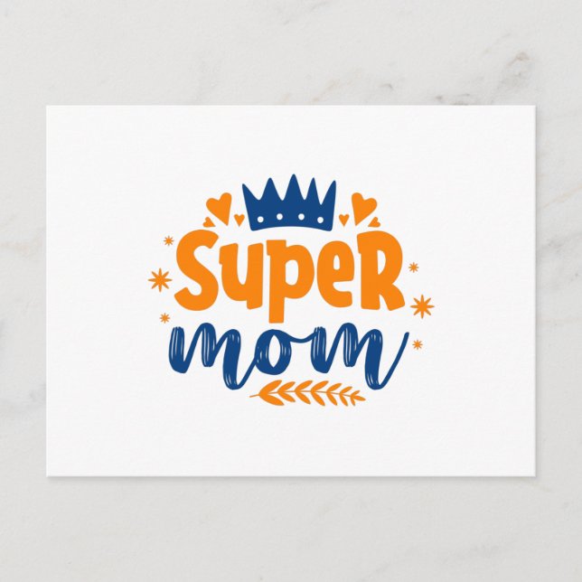 Super Mum Postcard (Front)