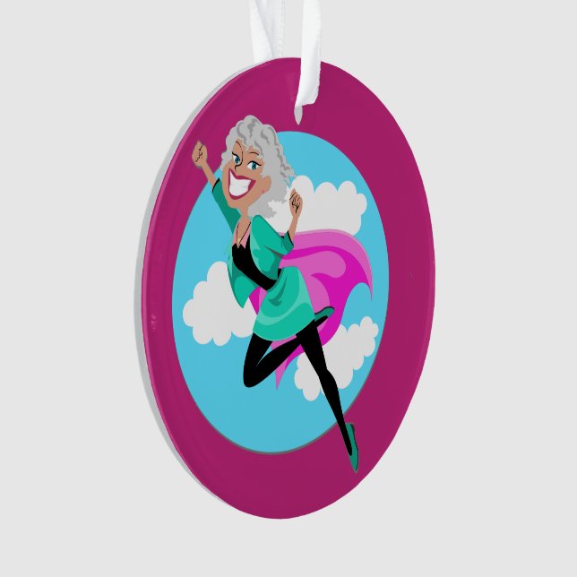 Super Mum, Sister, Friend, Auntie, Teacher Ornament (Front)