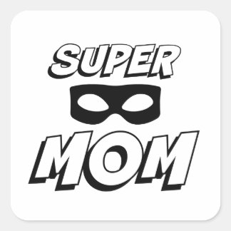 Super Mum Square Sticker