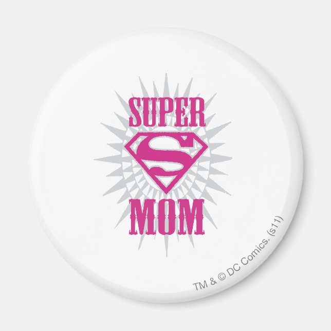 Super Mum Starburst Magnet (Front)