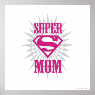 Super Mum Starburst Poster
