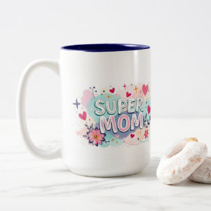 Super Mum Two-Tone Coffee Mug