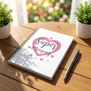 Super Mummy Personalised Best Mum Gift Notebook