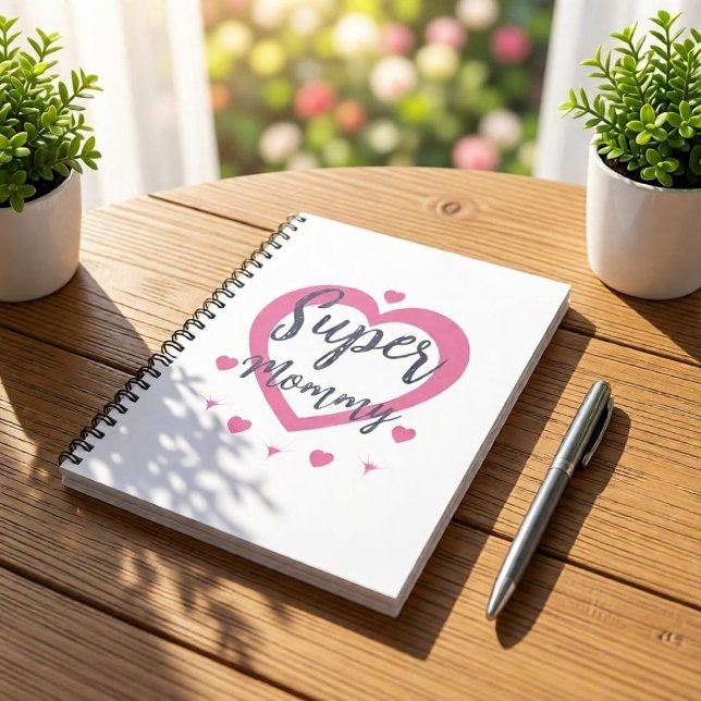 Super Mummy Personalised Best Mum Gift Notebook (Creator Uploaded)