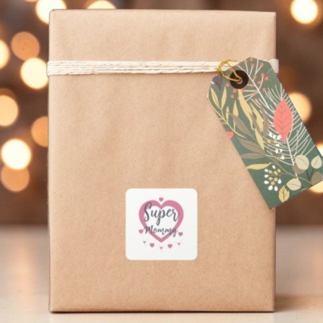 Super Mummy Personalised Best Mum Gift Sticker (Creator Uploaded)