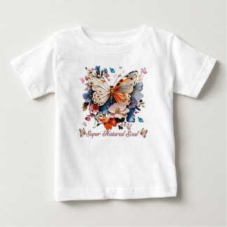 Super Natural Soul: Butterfly Garden Art Baby T-Shirt