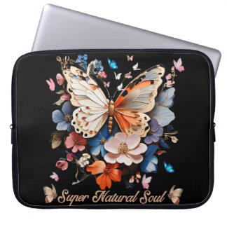 Super Natural Soul: Butterfly Garden Art Laptop Sleeve