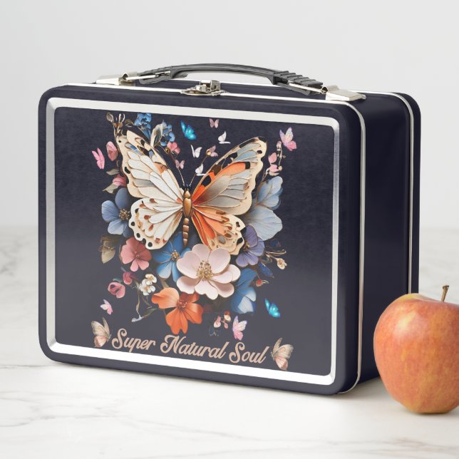 Super Natural Soul: Butterfly Garden Art Metal Lunch Box (In Situ)