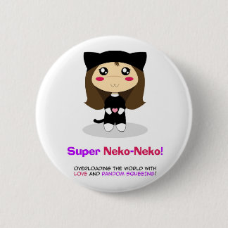 Super Neko-Neko 6 Cm Round Badge