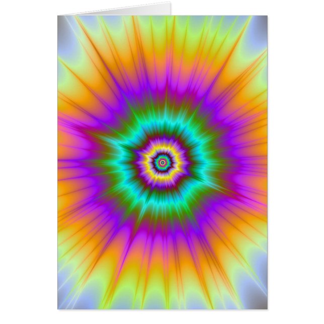 Super Nova In Colour Greeting Card (Front)