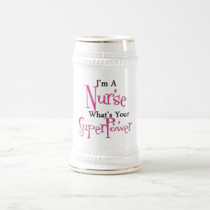 Super Nurse Beer Stein