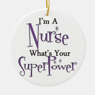 Super Nurse Ceramic Tree Decoration