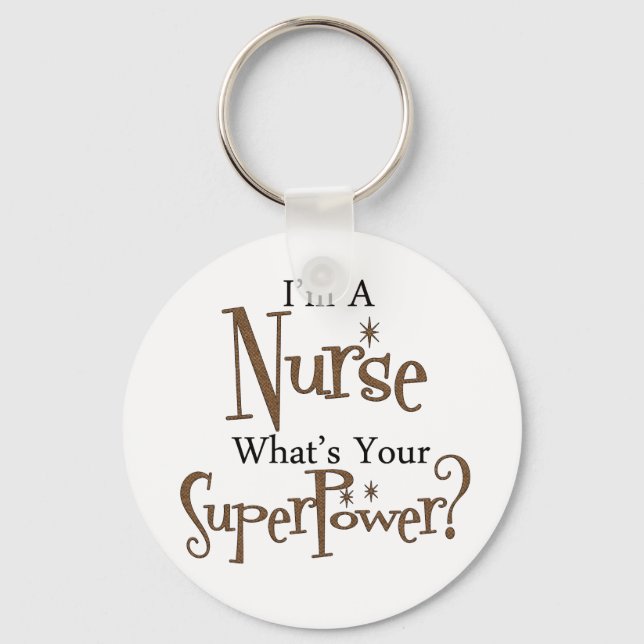 Super Nurse Key Ring (Front)