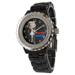 Super Nurse Rhinestone Wrist Watch