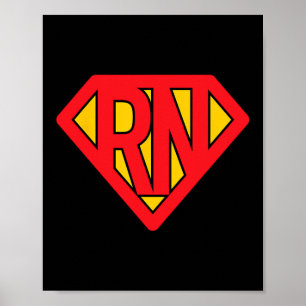 Super Nurse Rn Superhero Registered Nurse Hero Poster