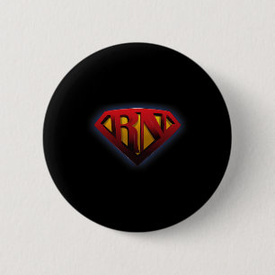 Super Nurse Rn Superhero Registered Nurse Ladies 6 Cm Round Badge
