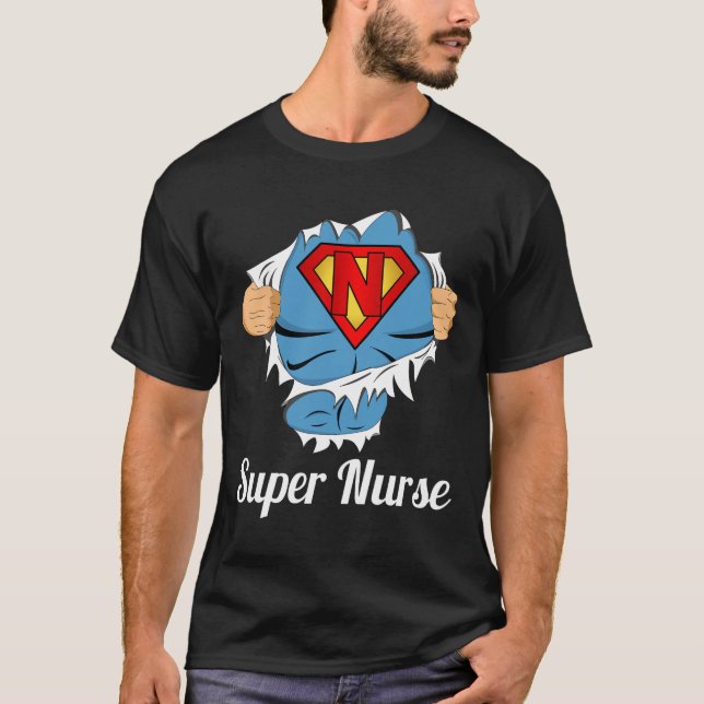Super Nurse Superpower  T-Shirt (Front)