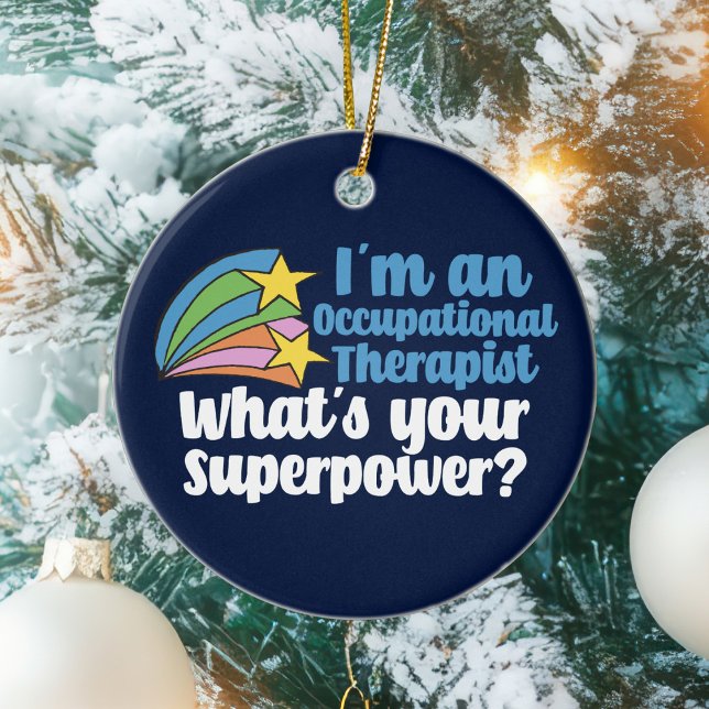 Super Occupational Therapist Cute OT Ceramic Tree Decoration (Creator Uploaded)