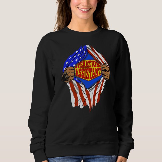Super Operations Assistant Hero Job Sweatshirt (Front)